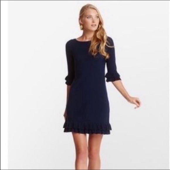 Lily Pulitzer navy blue Helena sweater dress Xs - Picture 2 of 7